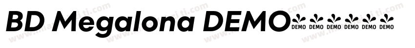 BD Megalona DEMO字体转换